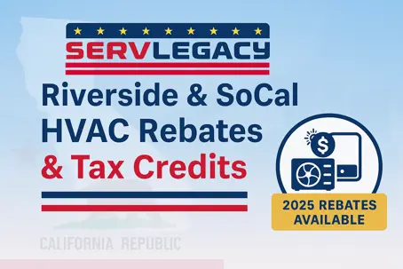 Riverside & SoCal HVAC rebates infographic
