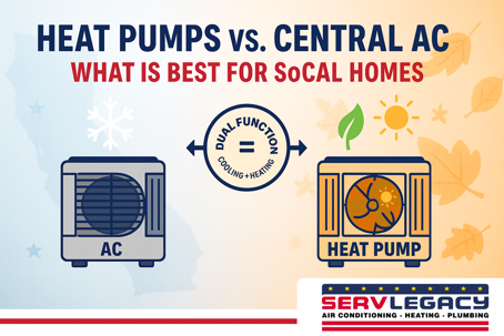 heat pump vs central ac infographic